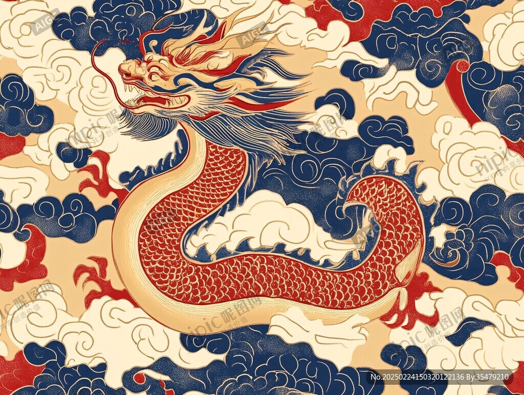 龙年包装插画