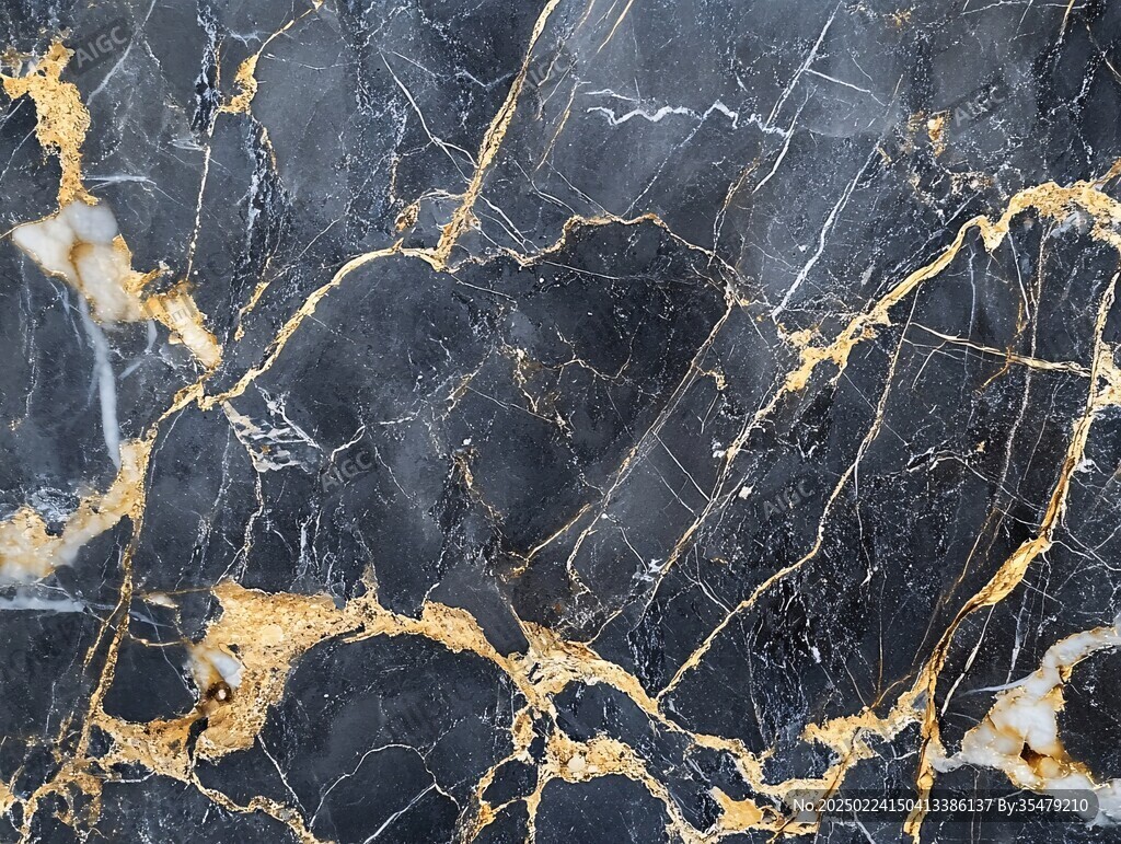蓝底金线大理石