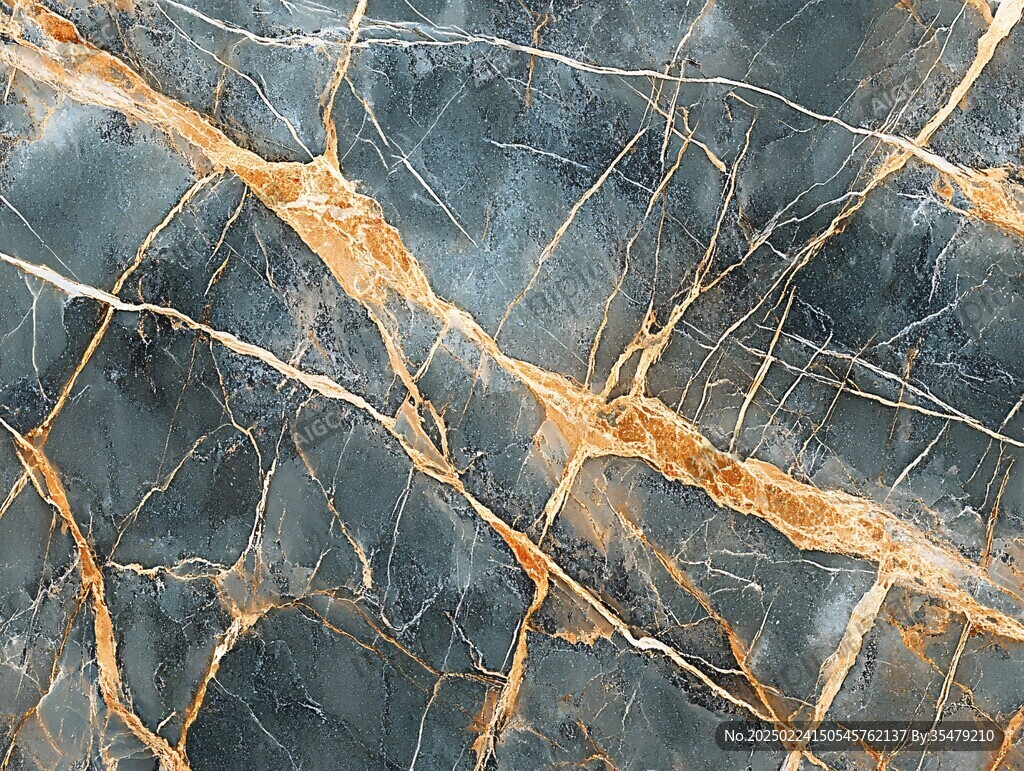 蓝底金线大理石