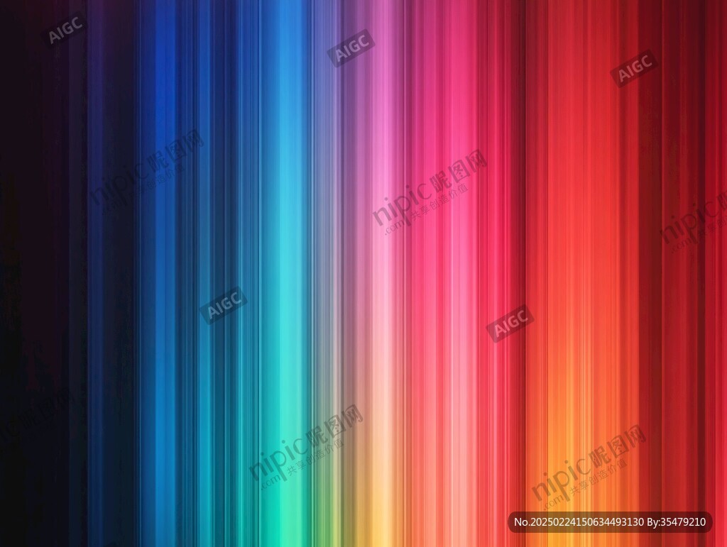 多彩竖线条渐变背景