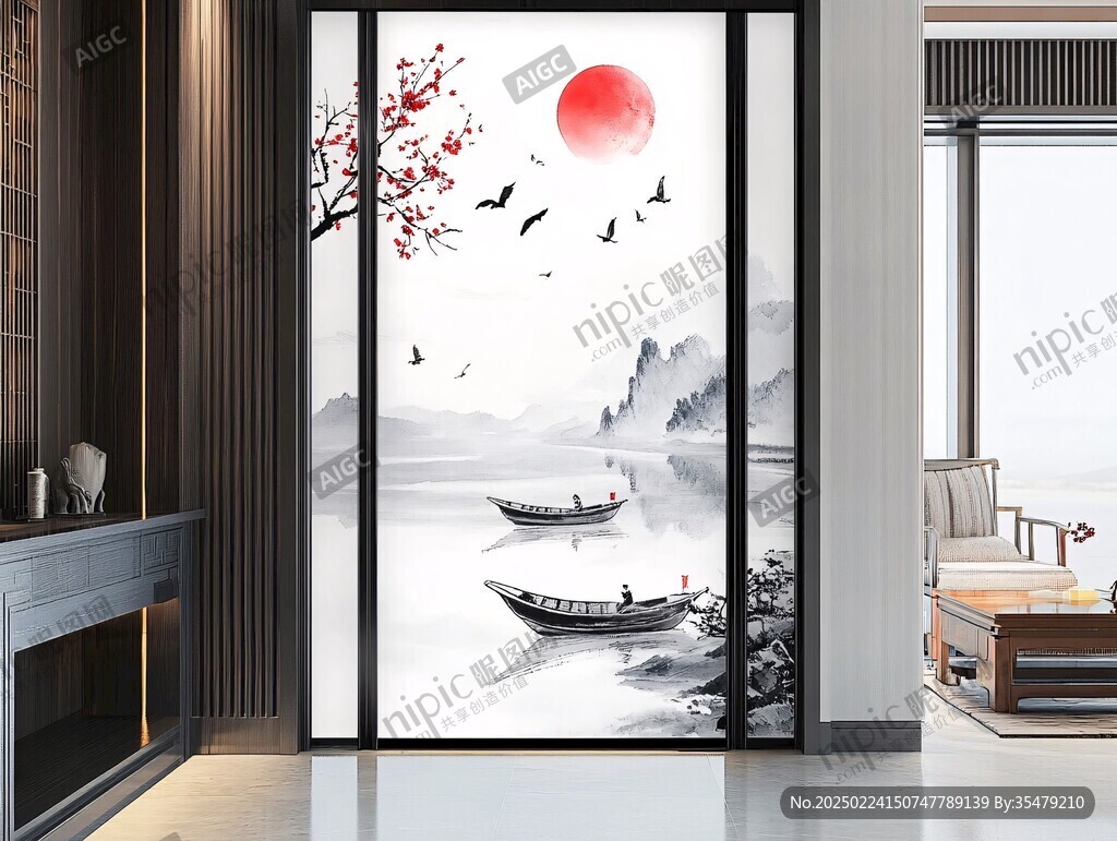 移门挂画