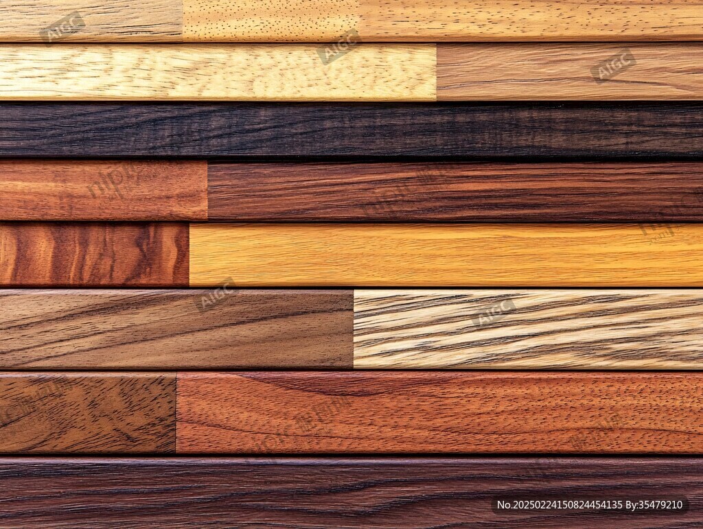 多种颜色木板木材