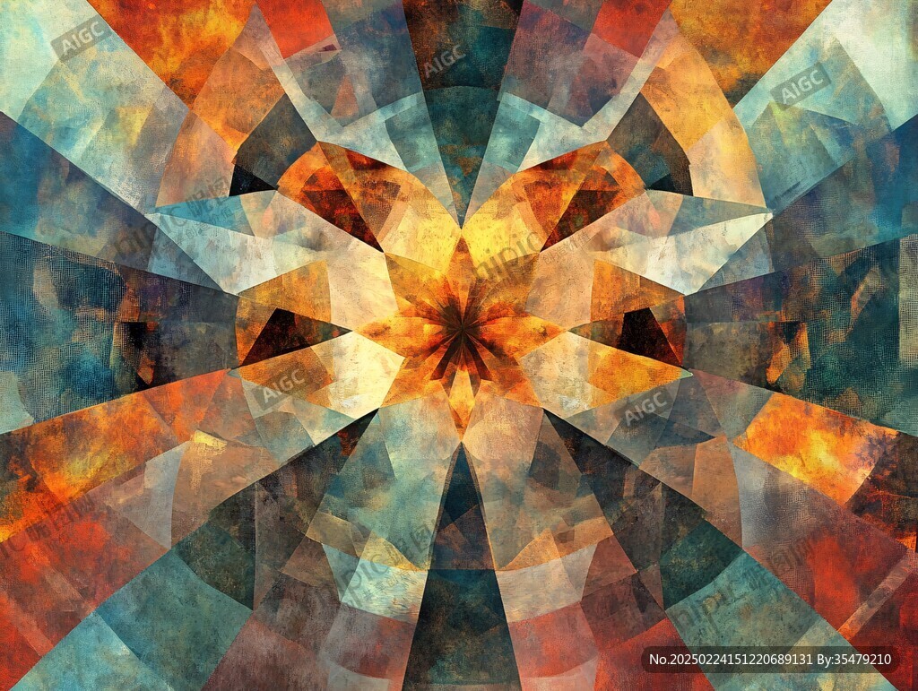 万花筒设计素材光芒