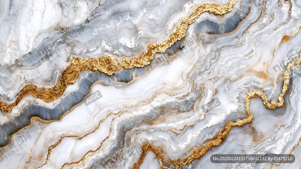 黄蓝相间大理石纹理