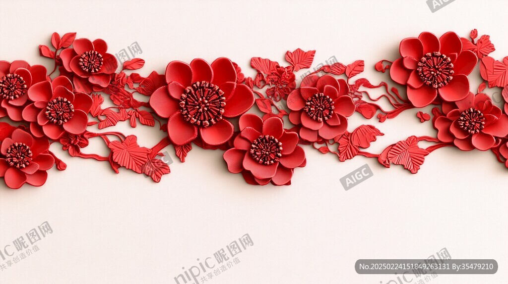春节纸花