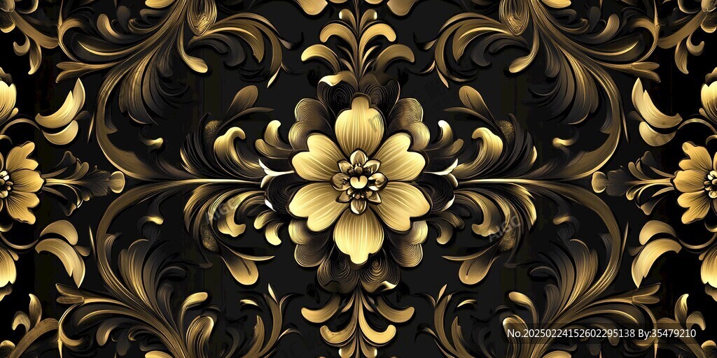 金色欧式花