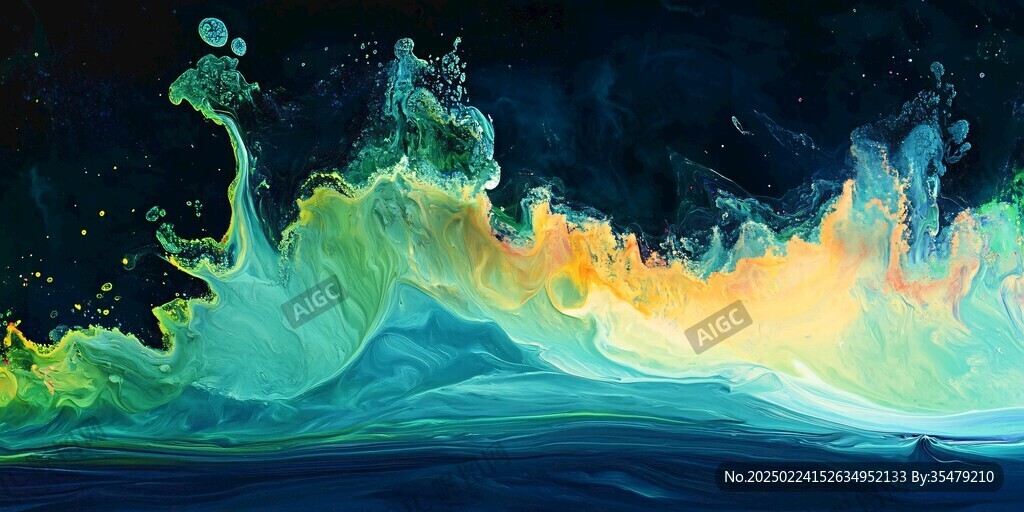 海洋流体画宇宙