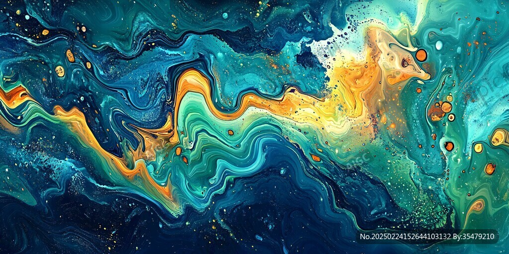 海洋流体画宇宙