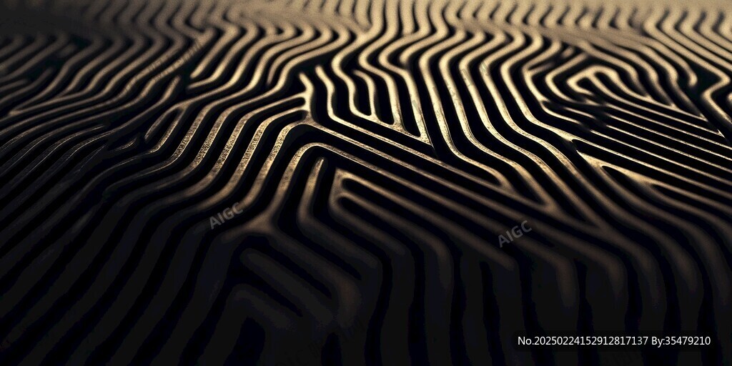 4d金色线条艺术