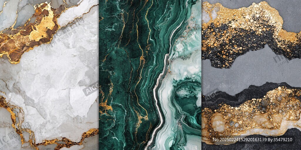 黄蓝相间大理石纹理