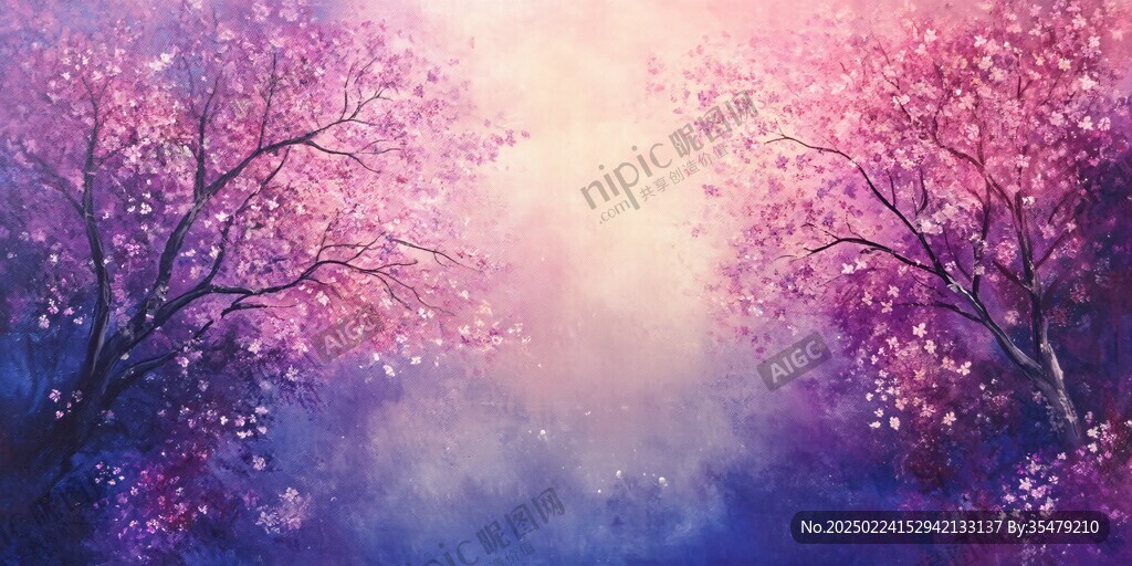 唯美梦幻梅花林