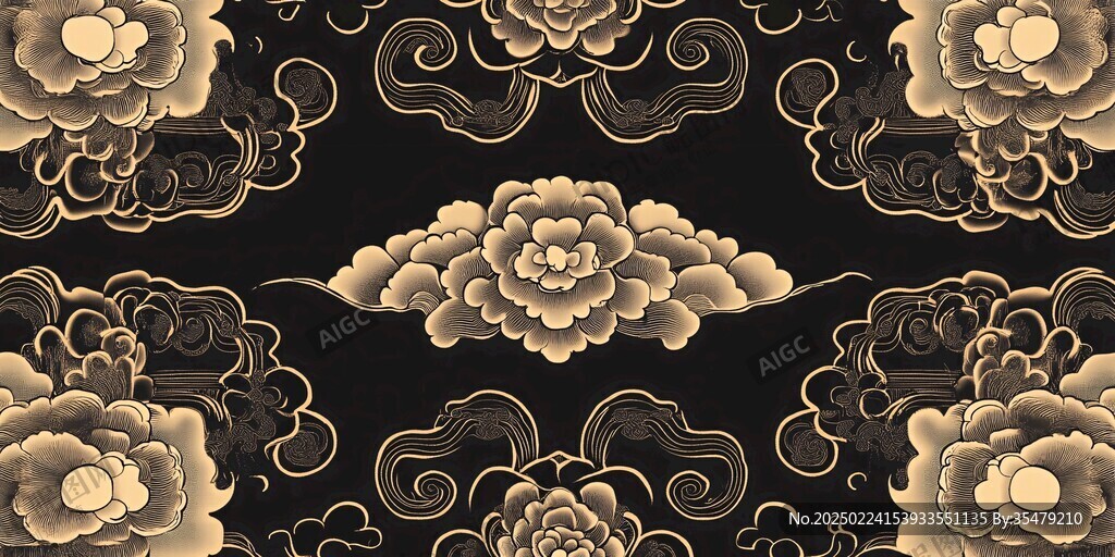 暗纹云团贵气云纹图案