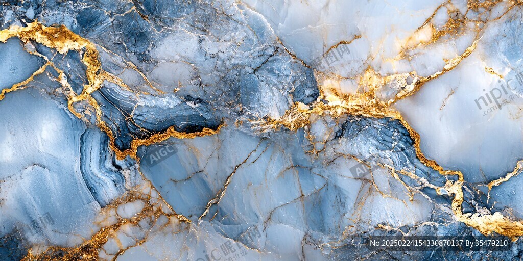 黄蓝相间大理石纹理