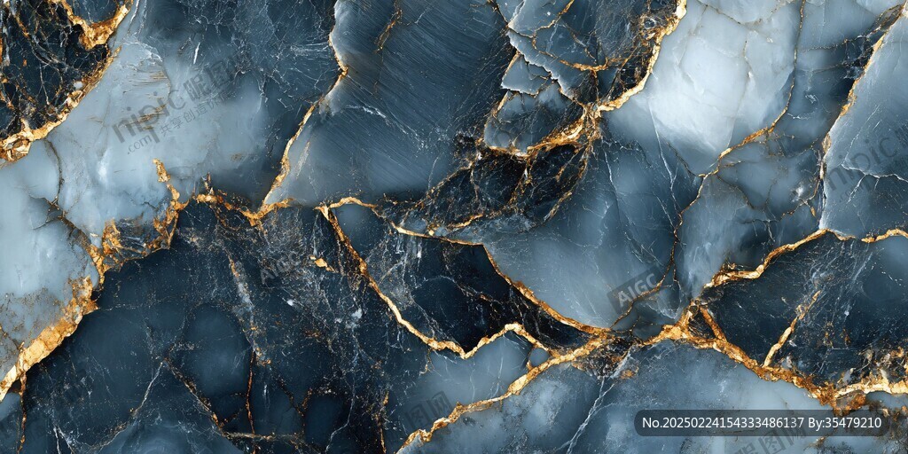 黄蓝相间大理石纹理