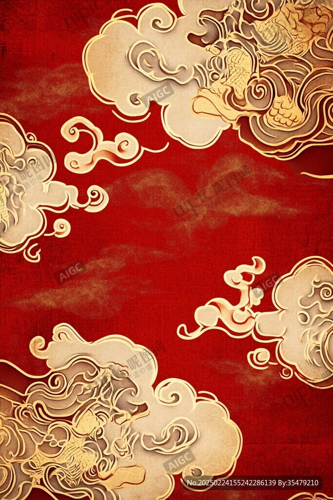 宋代云图高端云纹装饰