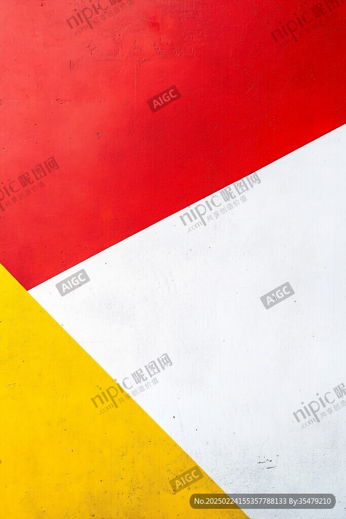 经典红黄撞色背景