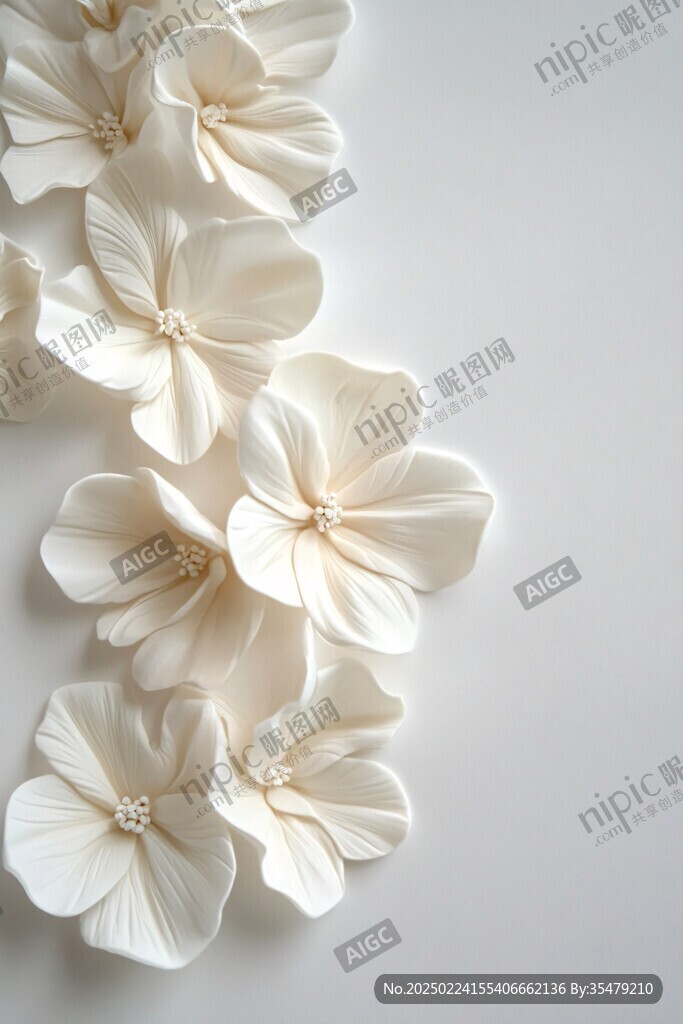 3d立体简约花