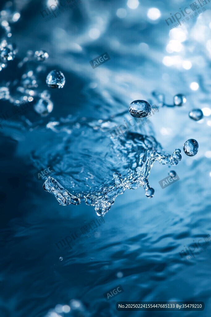 蓝色水韵