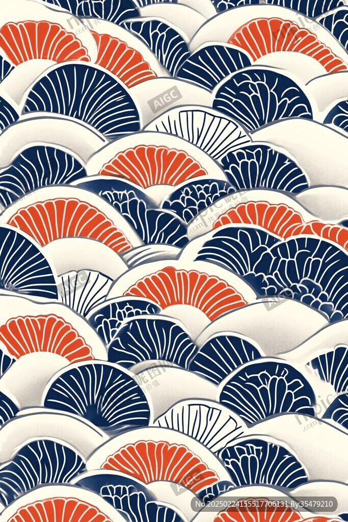 波浪花纹底纹