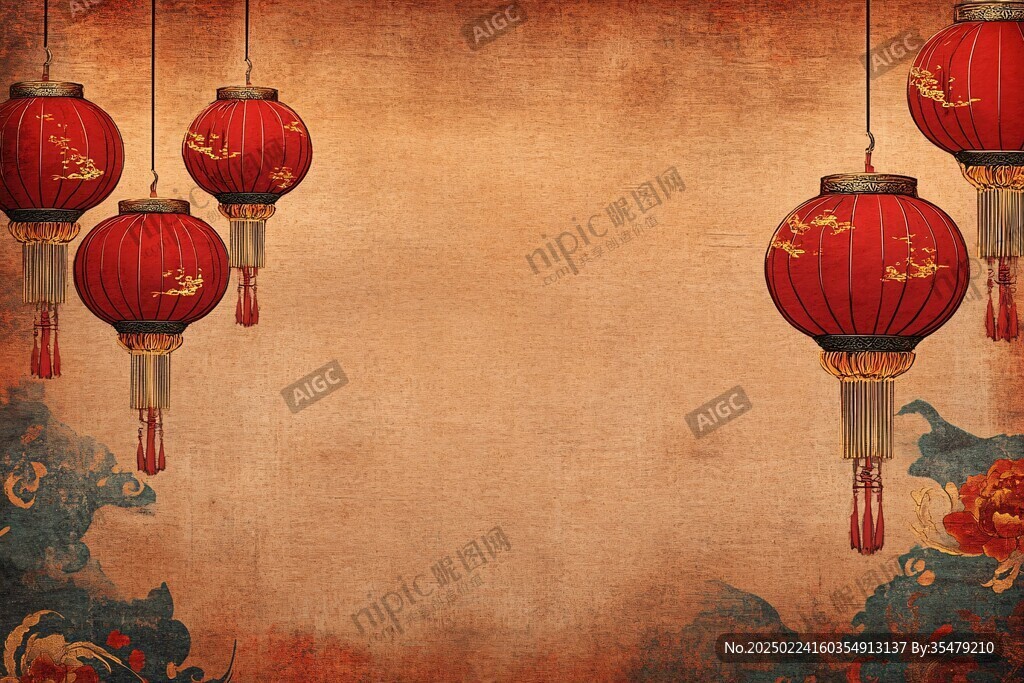 灯笼喜庆背景
