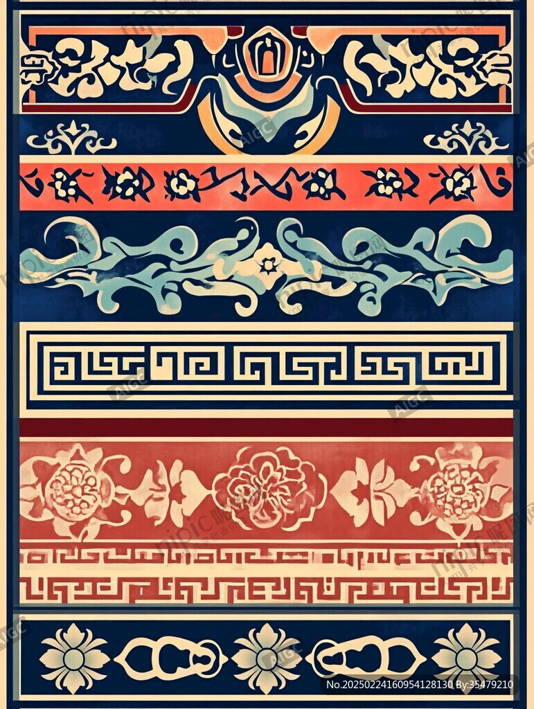 蒙古风格花纹