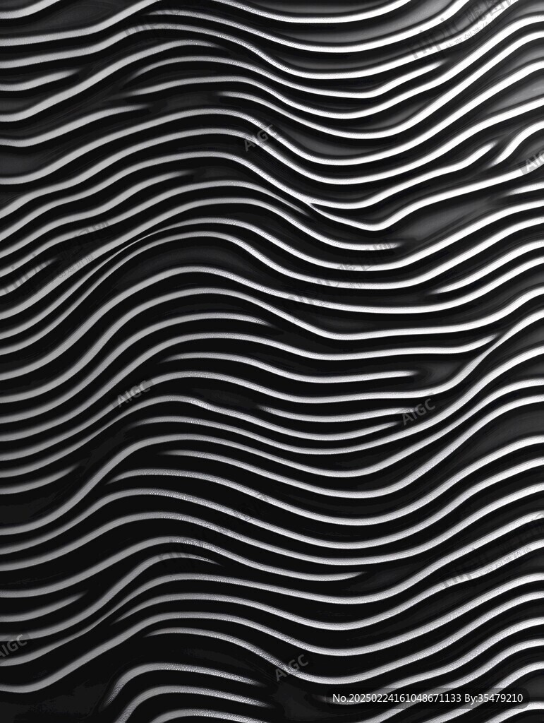 高级灰线条波浪纹理
