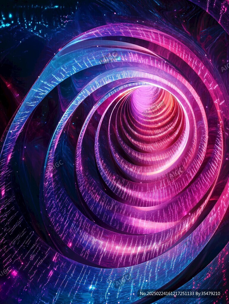 科幻风炫彩海报背景