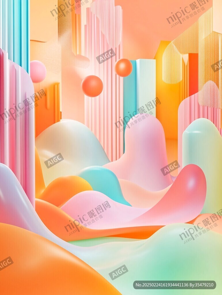 渐变炫彩质感地产