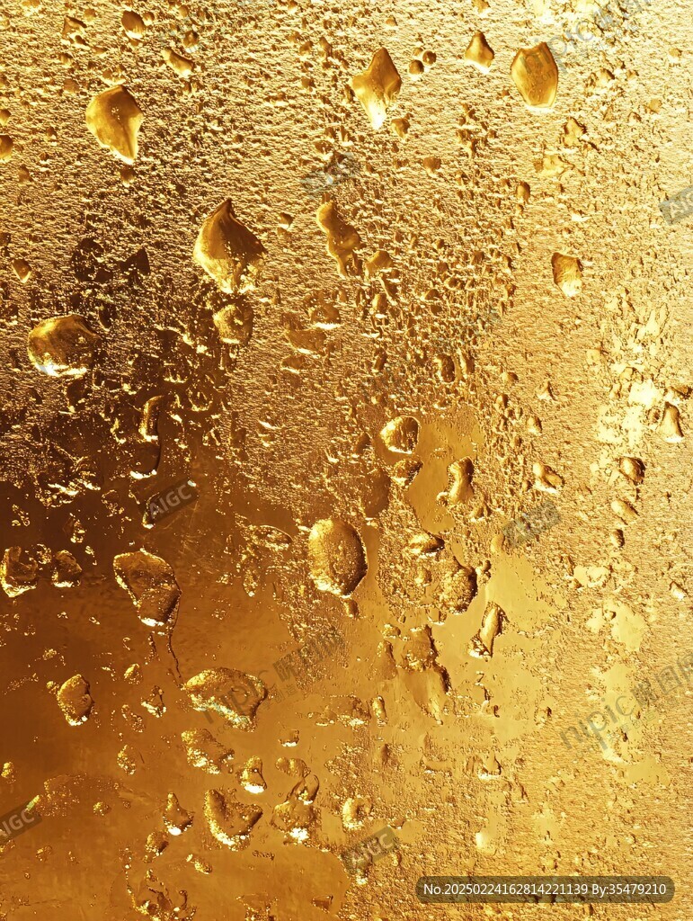 金属质感水珠