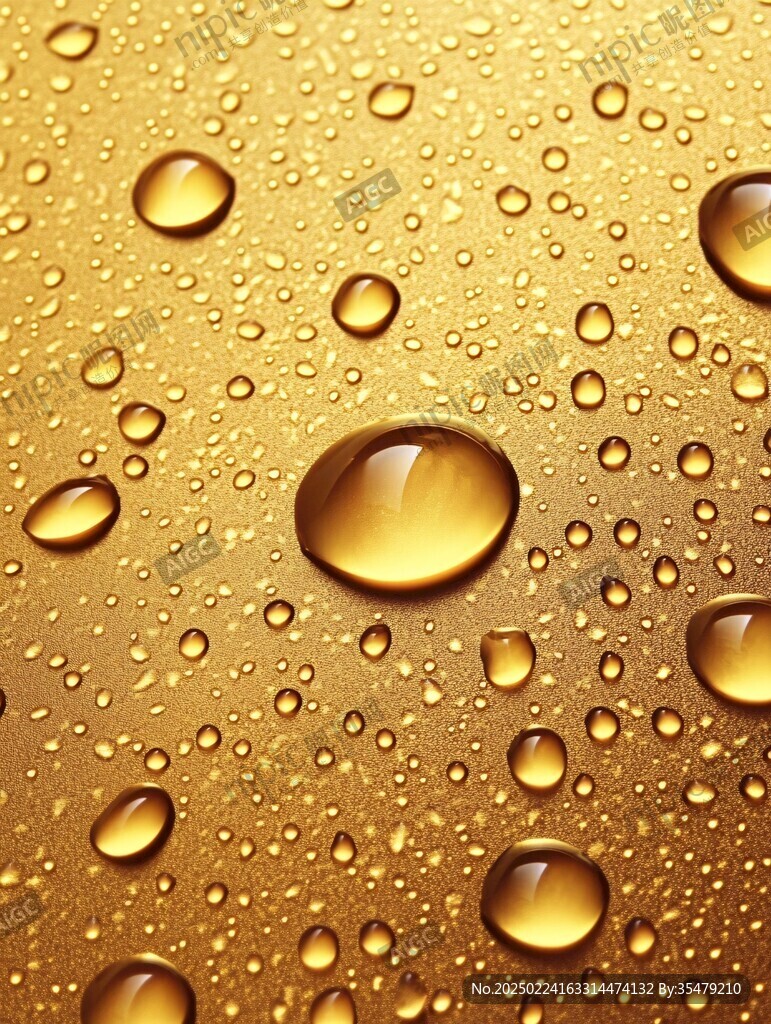 金属质感水珠