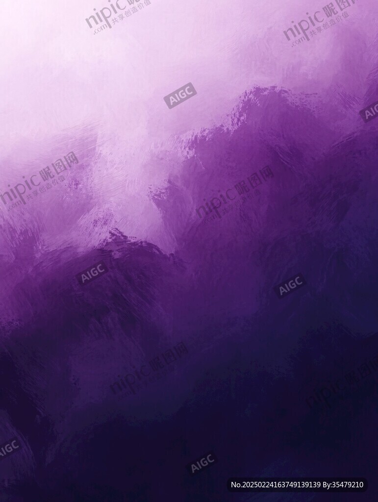 蓝紫黑色水彩渐变背景