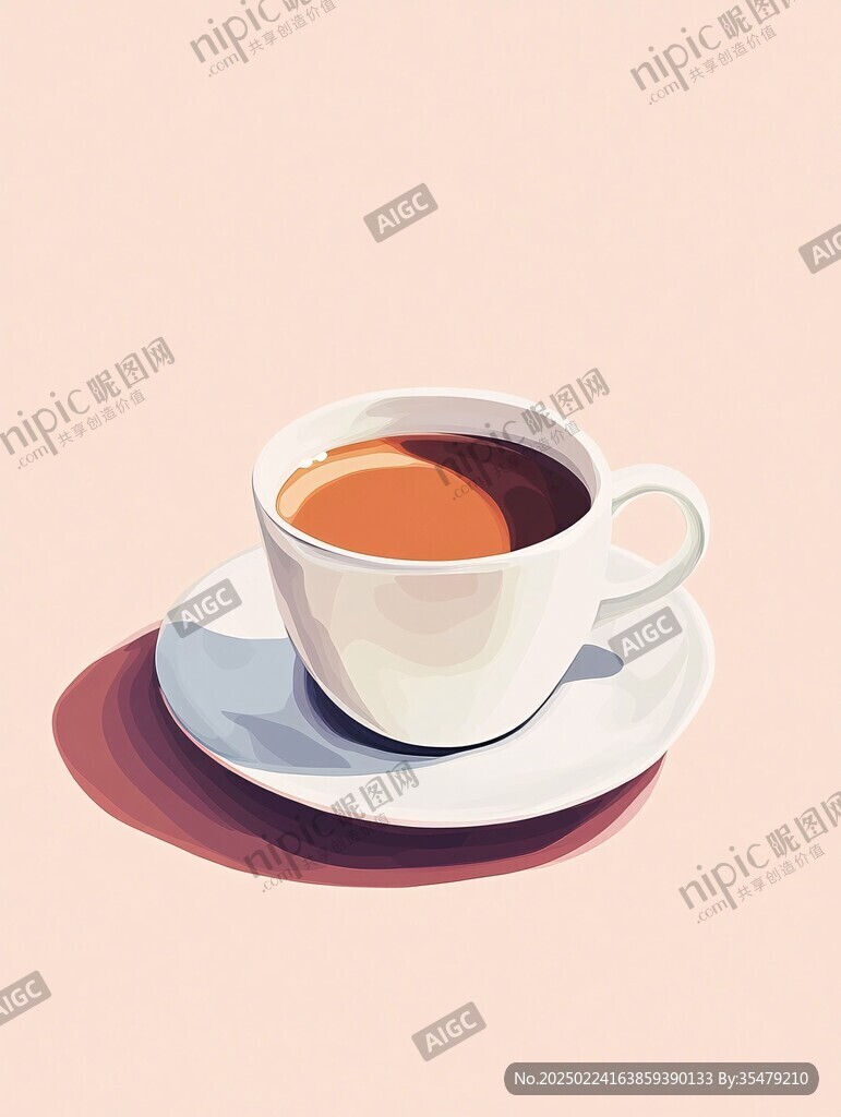 茶杯插画