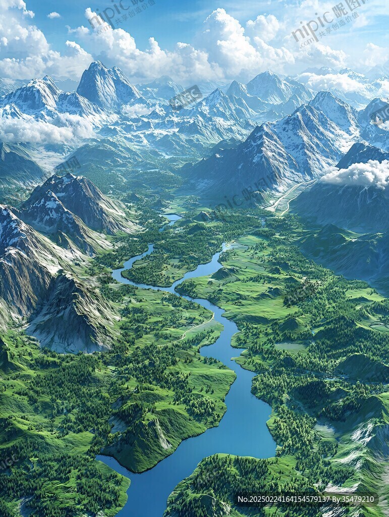 山川草地河流