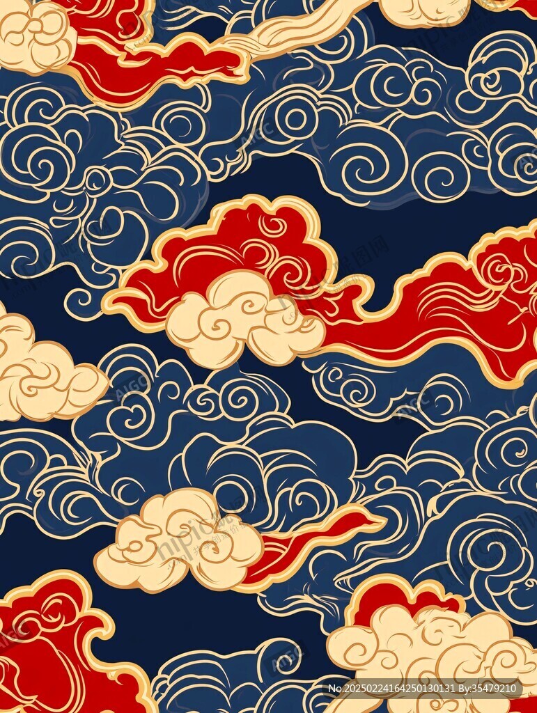 宋代云图高端云纹装饰