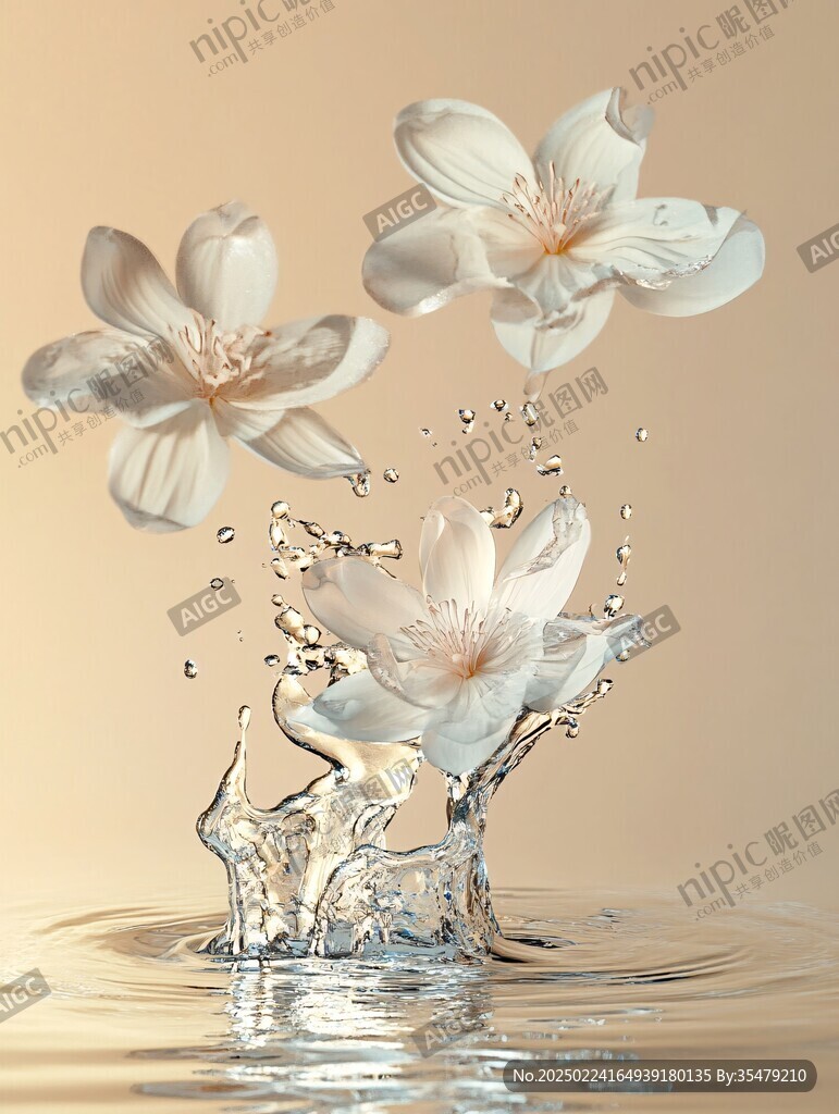 3d立体唯美花卉