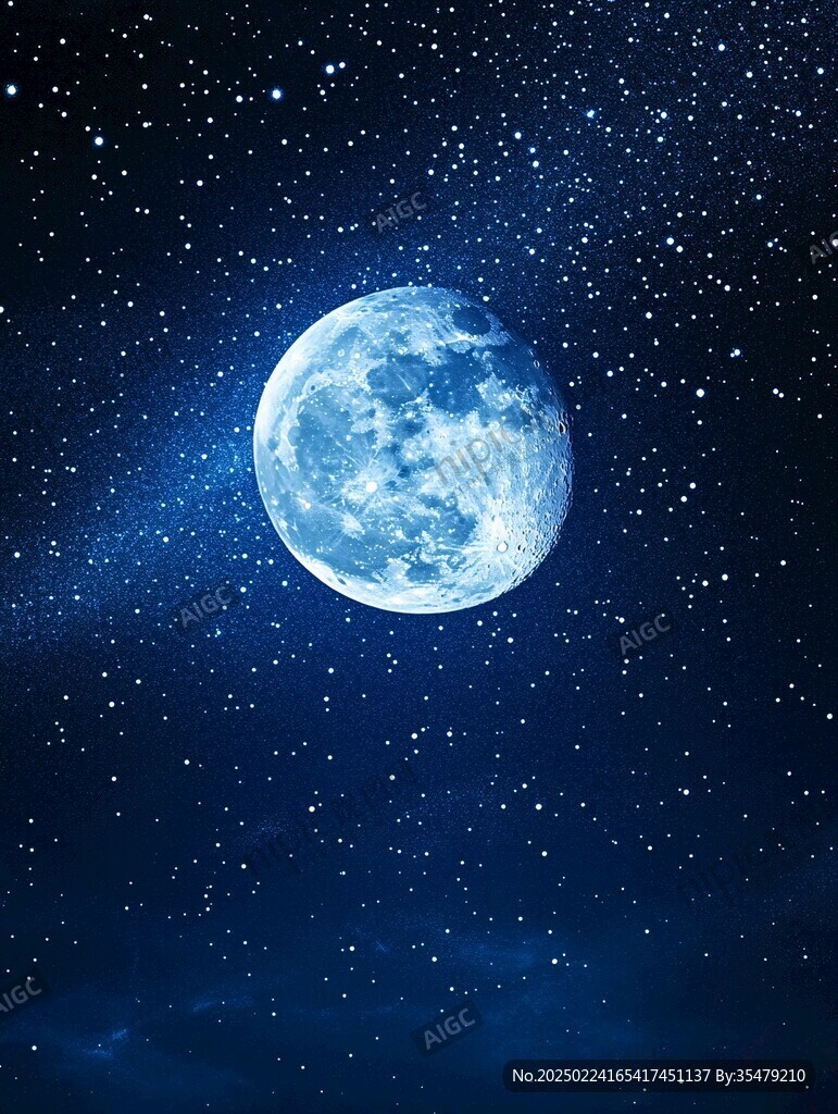 蓝月夜梦幻唯美奇幻