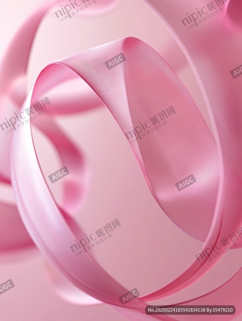 桃红色柔美曲线