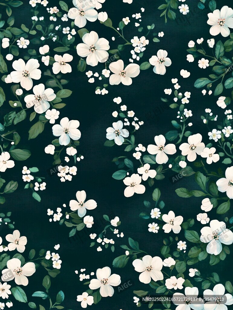 茉莉花底纹