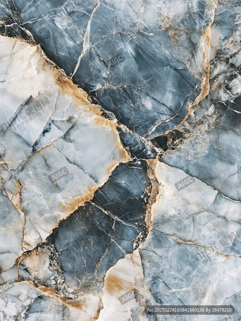 高清蓝色大理石纹理