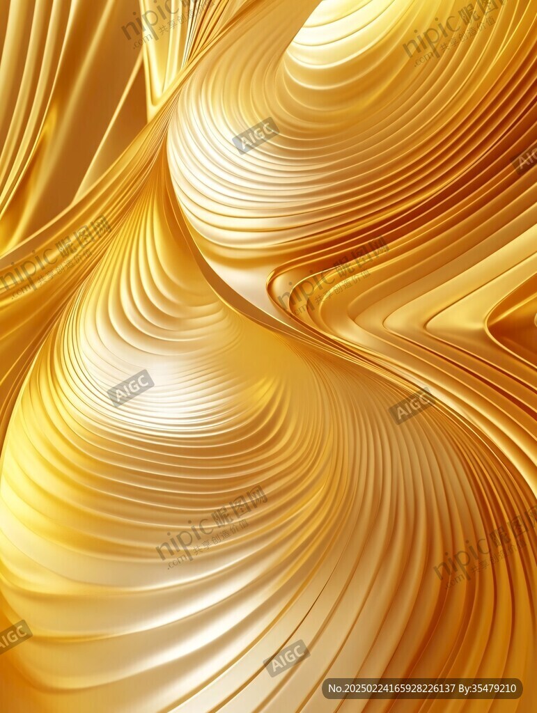 4d金色线条艺术