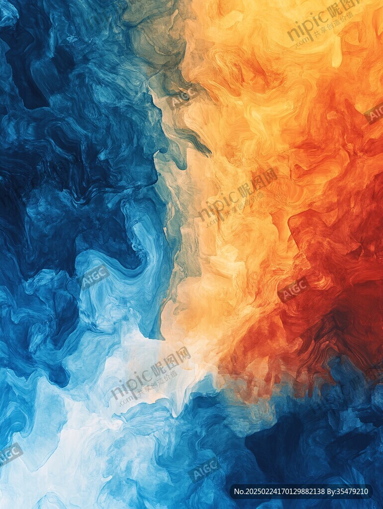 多色烟雾艳丽图案背景