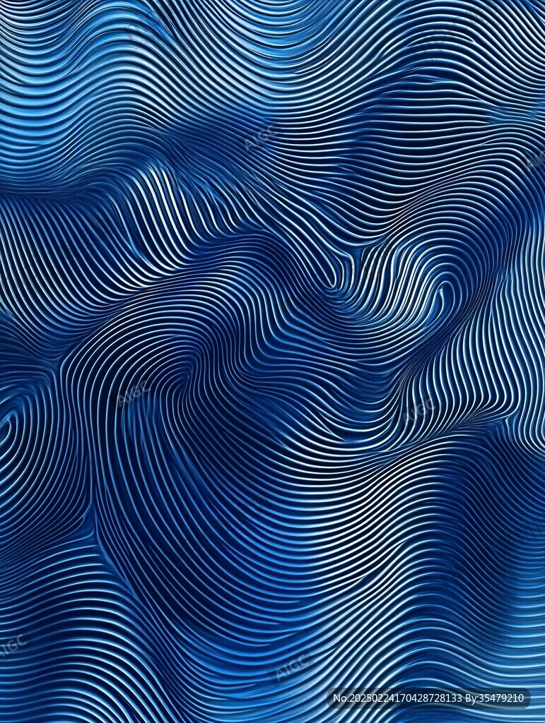 炫彩波浪蓝色渐变纹理