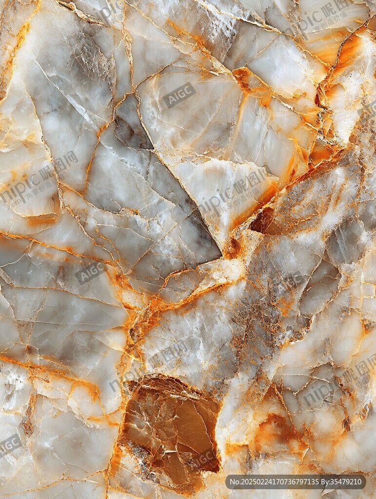 蓝色透光大理石装饰画