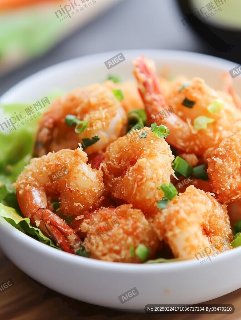 虾蛄海鲜软炸虾仁