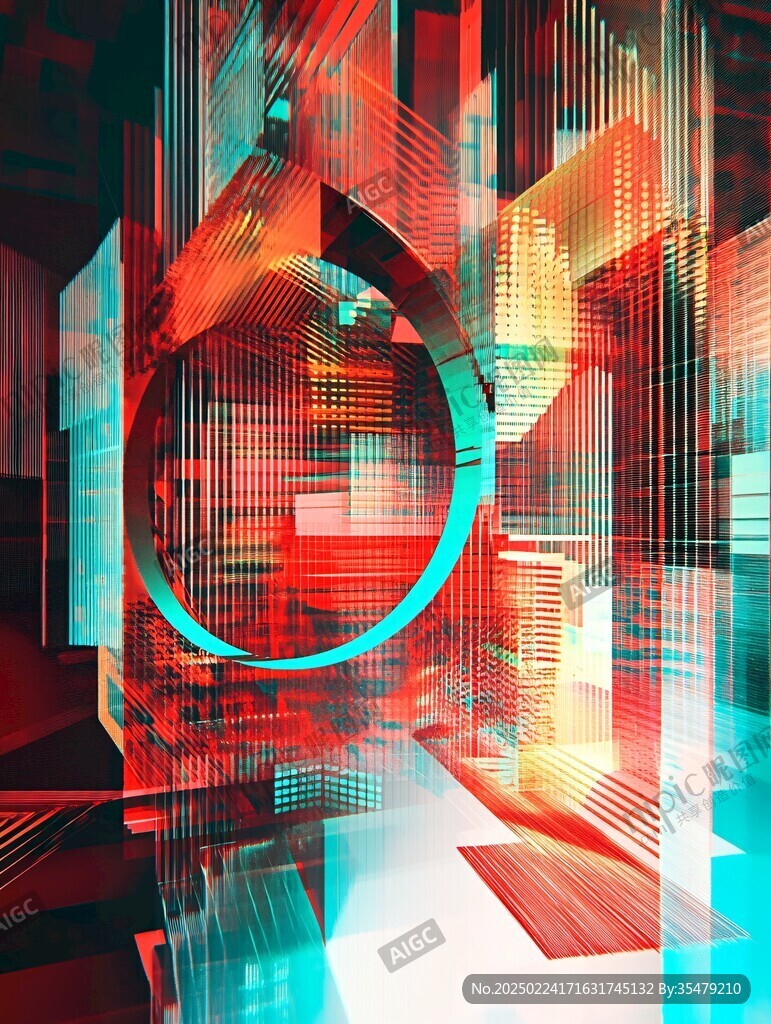 前卫风格立体感背景