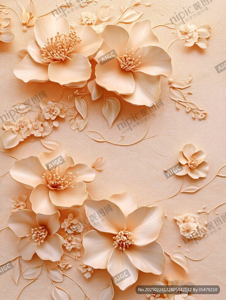 3d立体花壁纸