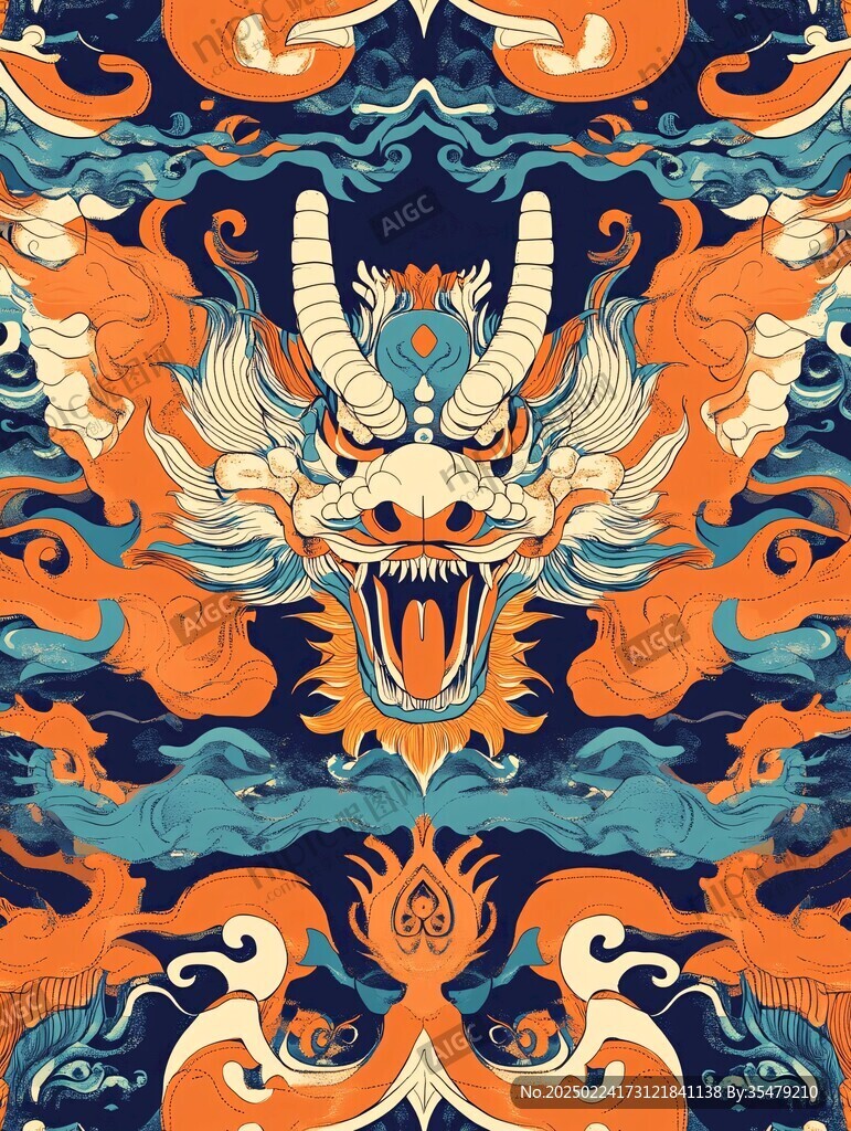 传统异兽图案