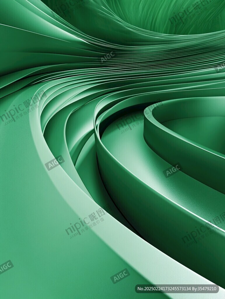 绿色炫酷3d背景