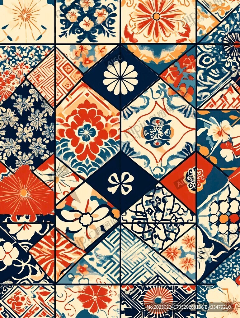 欧美花砖