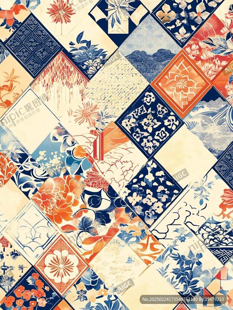 拼接背景底纹